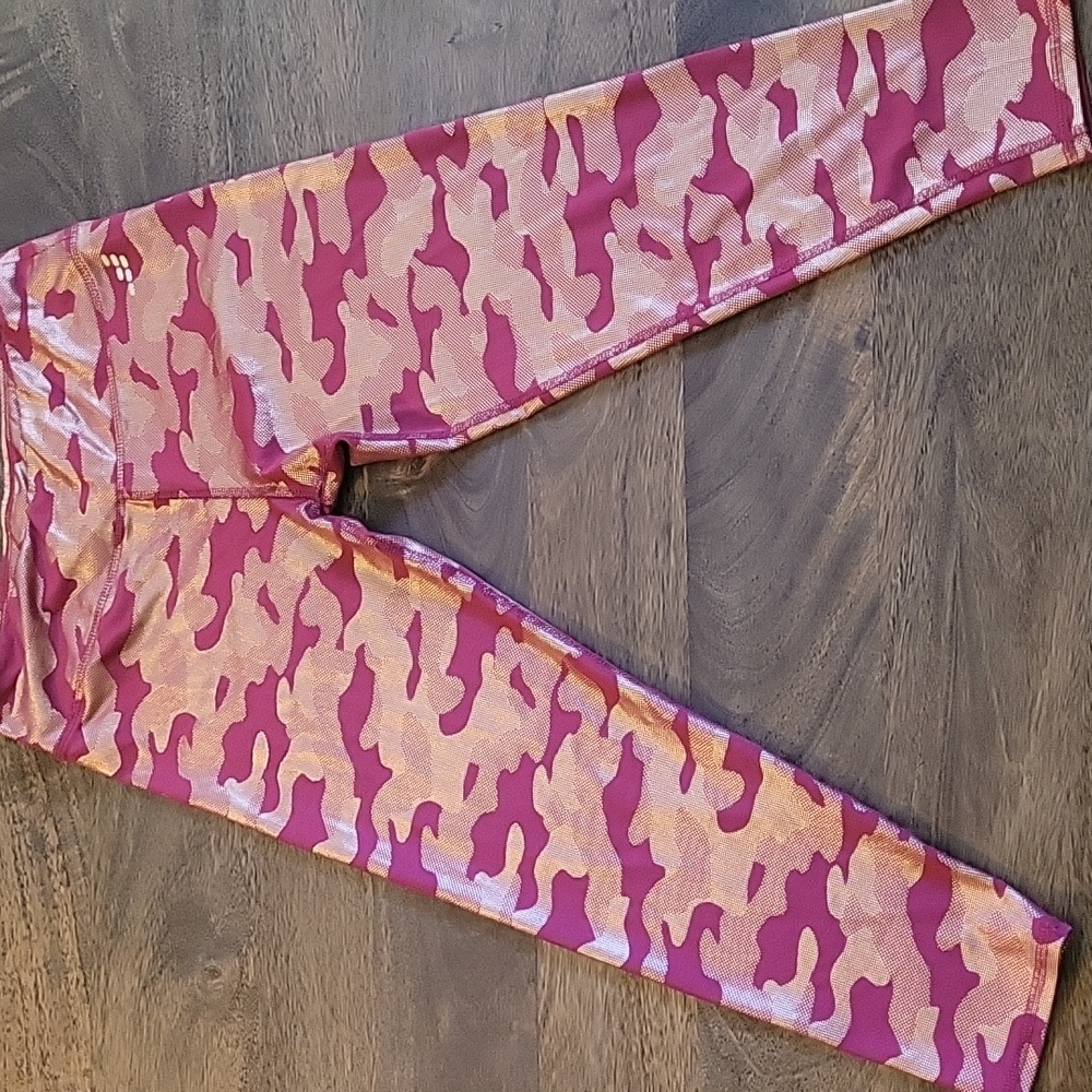 BCG Vibrant Red and Gold Kids Leggings